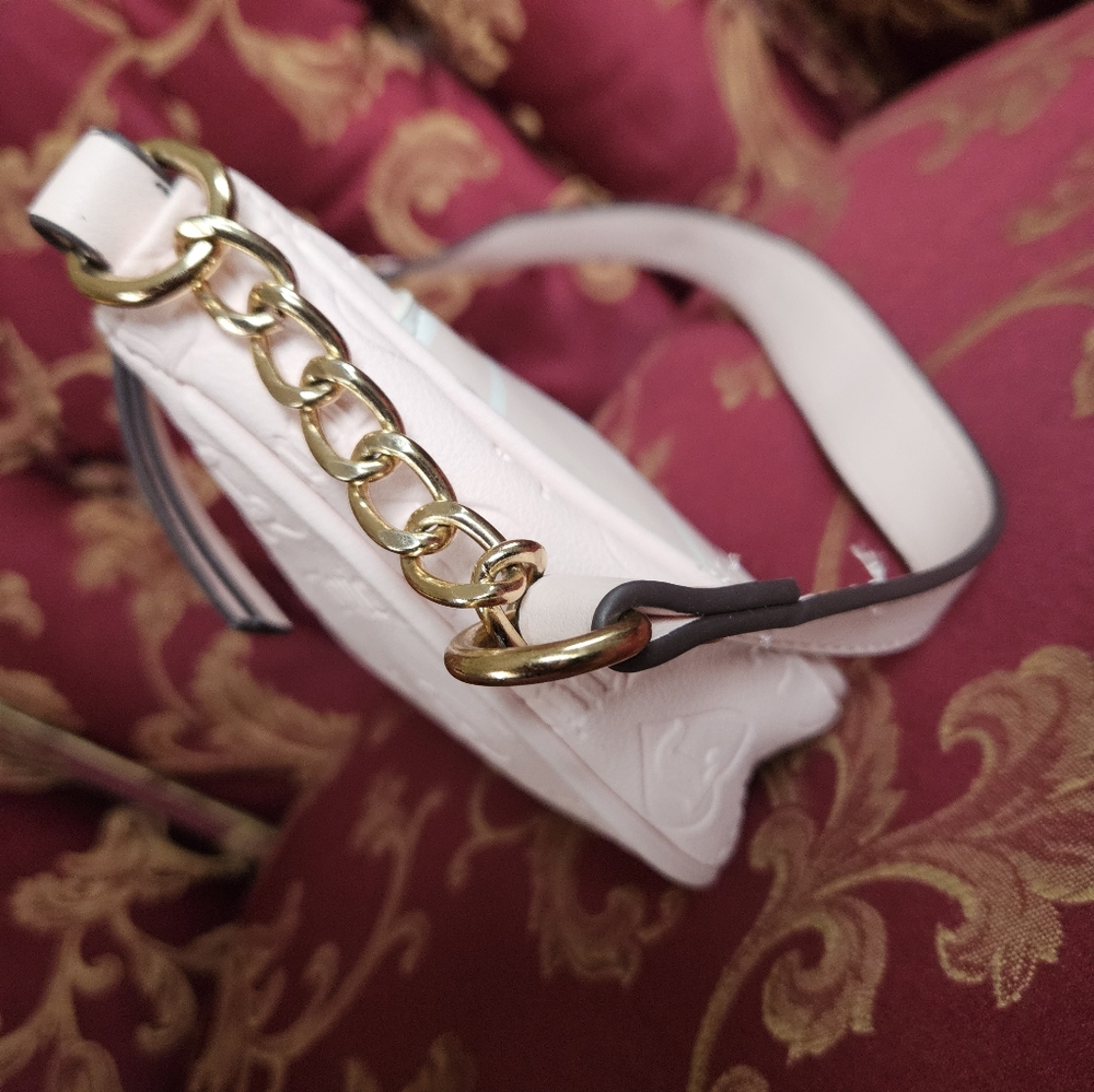 Juicy Couture y2k vintage Pale Pink and White Shoulder Bag - Picture 3 of 14